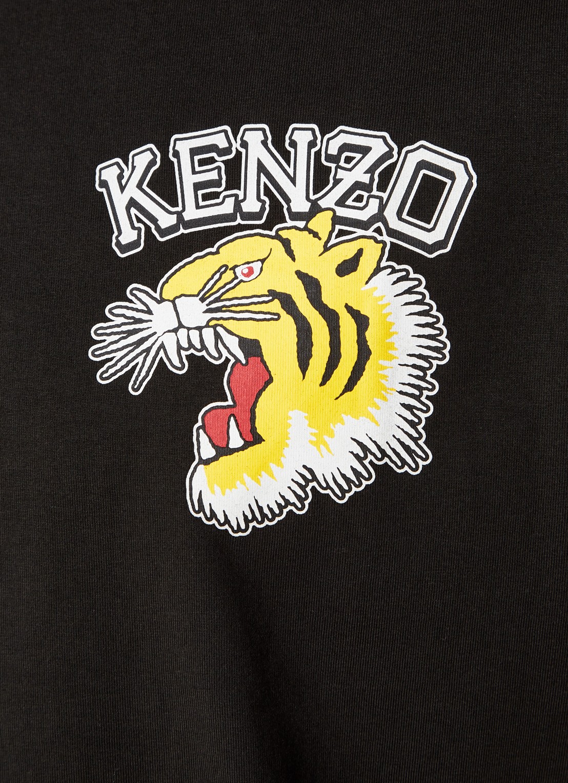 KENZO T-shirt met logoprint - detail 4 zwart