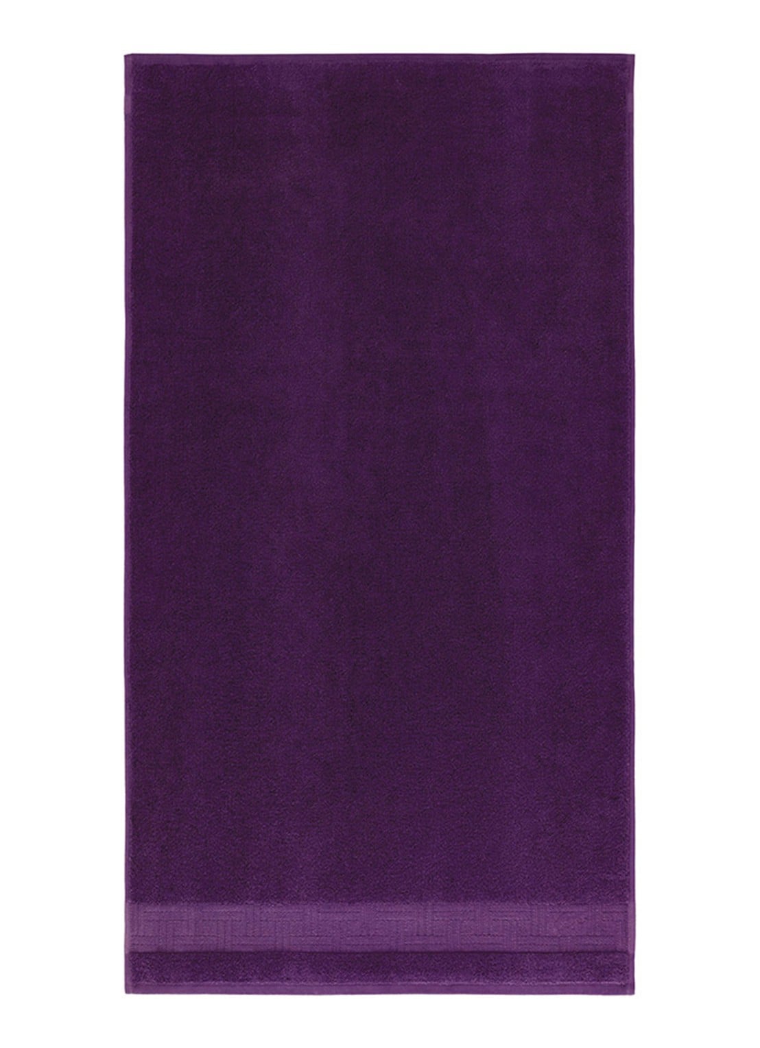 KENZO Weave badhanddoek - 55 x 100 cm - voorkant aubergine