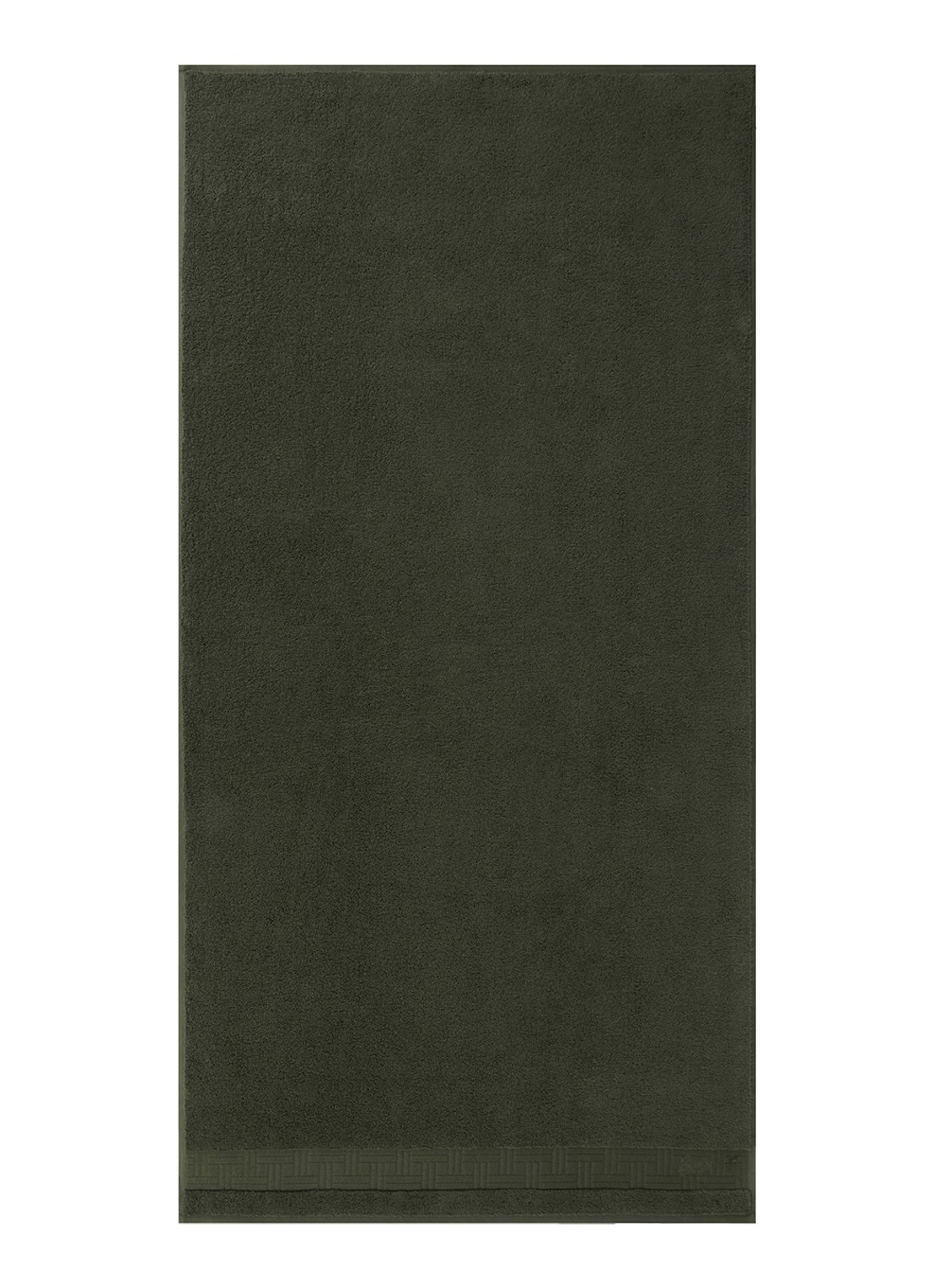 KENZO Weave badhanddoek - 55 x 100 cm - voorkant 3 khaki