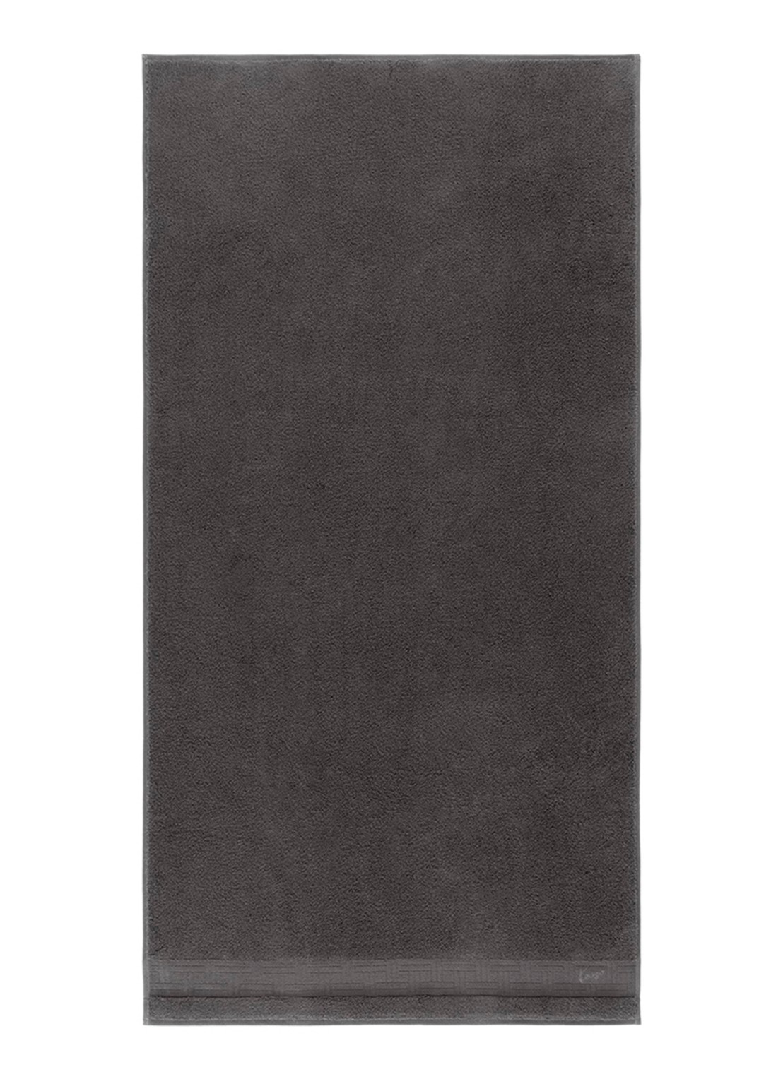 KENZO Weave badhanddoek - 70 x 140 cm - voorkant grijs