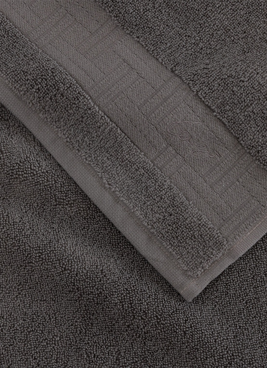 KENZO Weave badhanddoek - 70 x 140 cm - voorkant 2 grijs