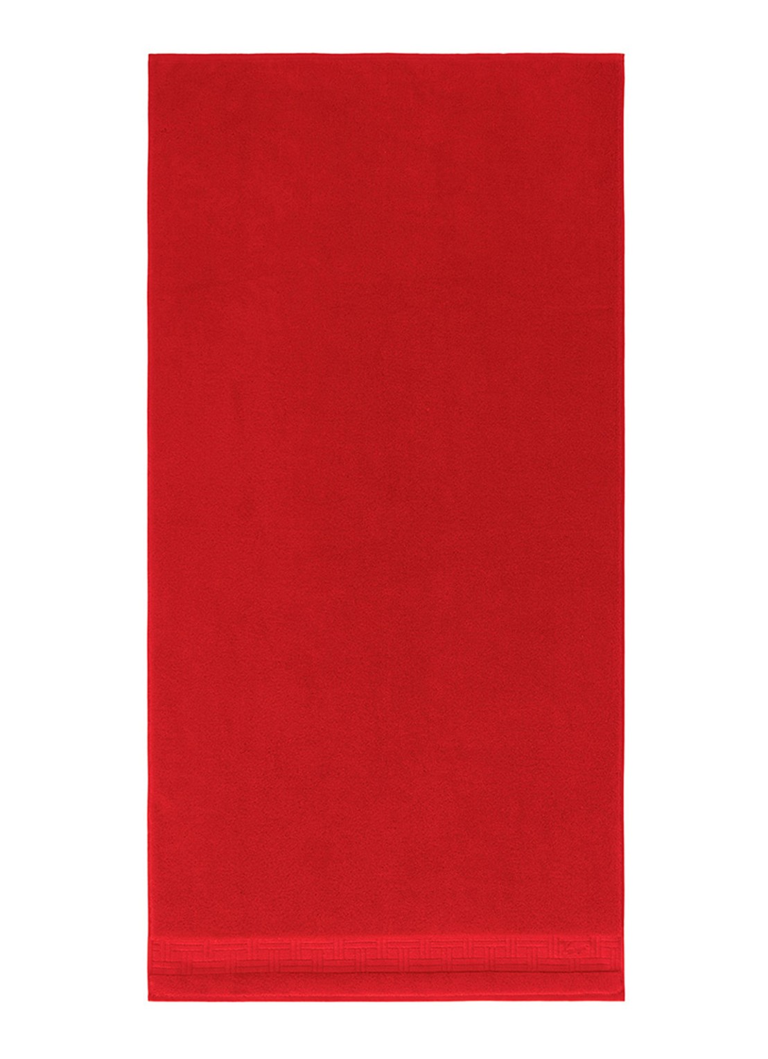 KENZO Weave badhanddoek - 70 x 140 cm - voorkant 2 rood
