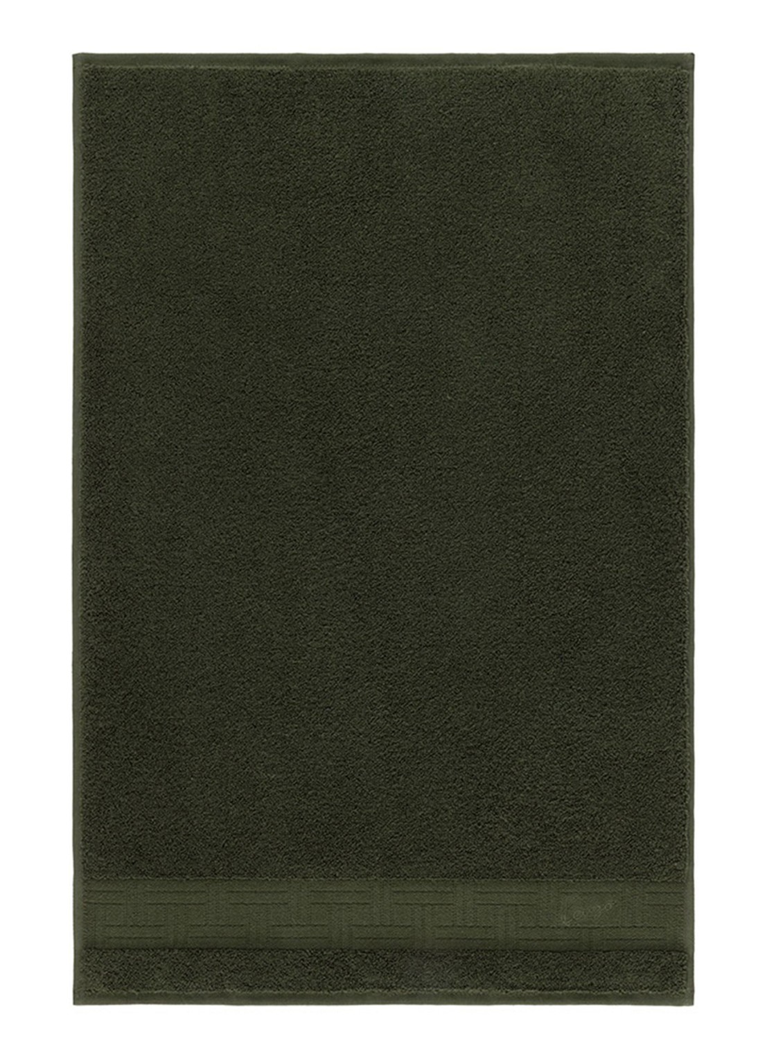 KENZO Weave badhanddoek - 70 x 140 cm - voorkant khaki