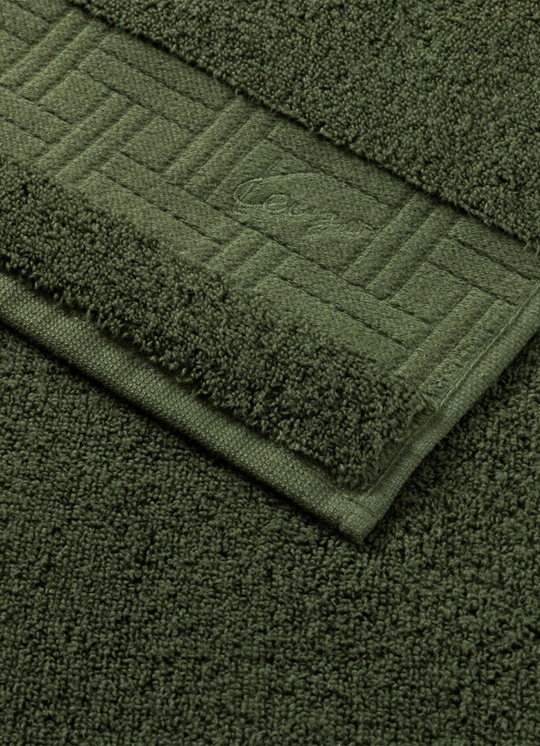 KENZO Weave badlaken - 92 x 150 cm - achterkant 3 khaki