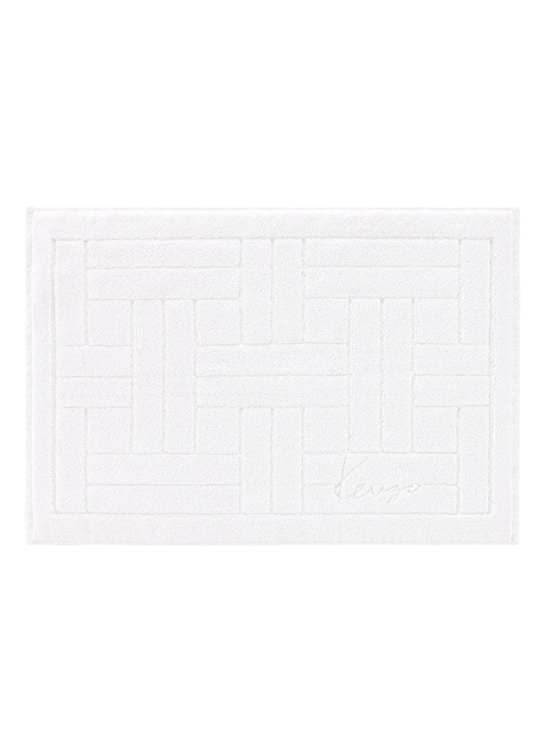 KENZO Weave badmat 55 x 80 cm - voorkant wit