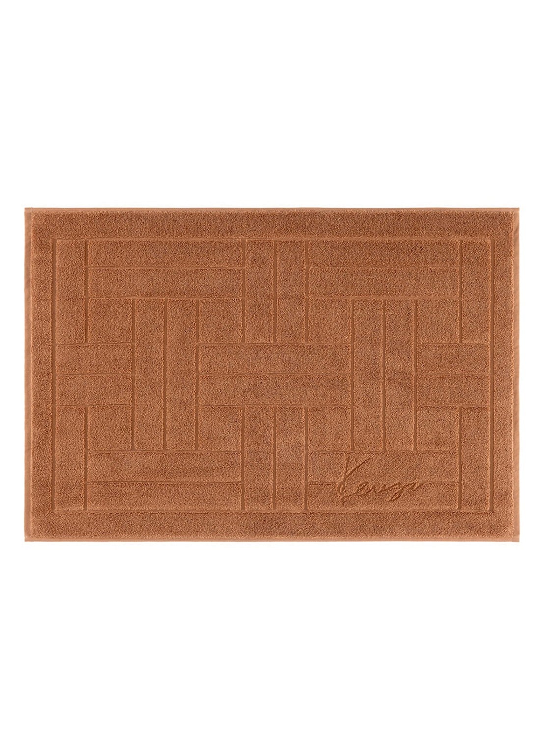 KENZO Weave badmat 55 x 80 cm - voorkant camel