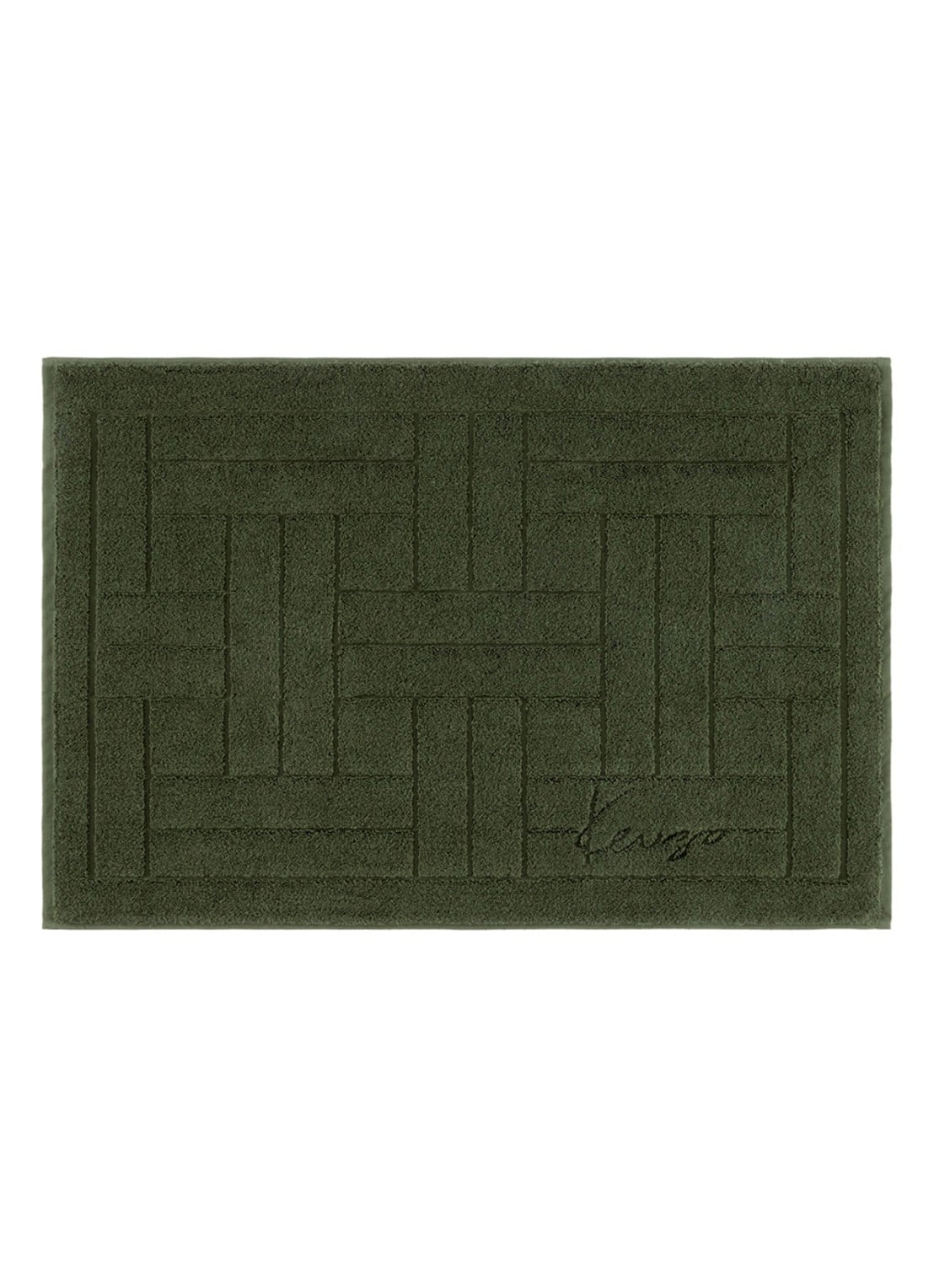 KENZO Weave badmat 55 x 80 cm - voorkant 2 khaki