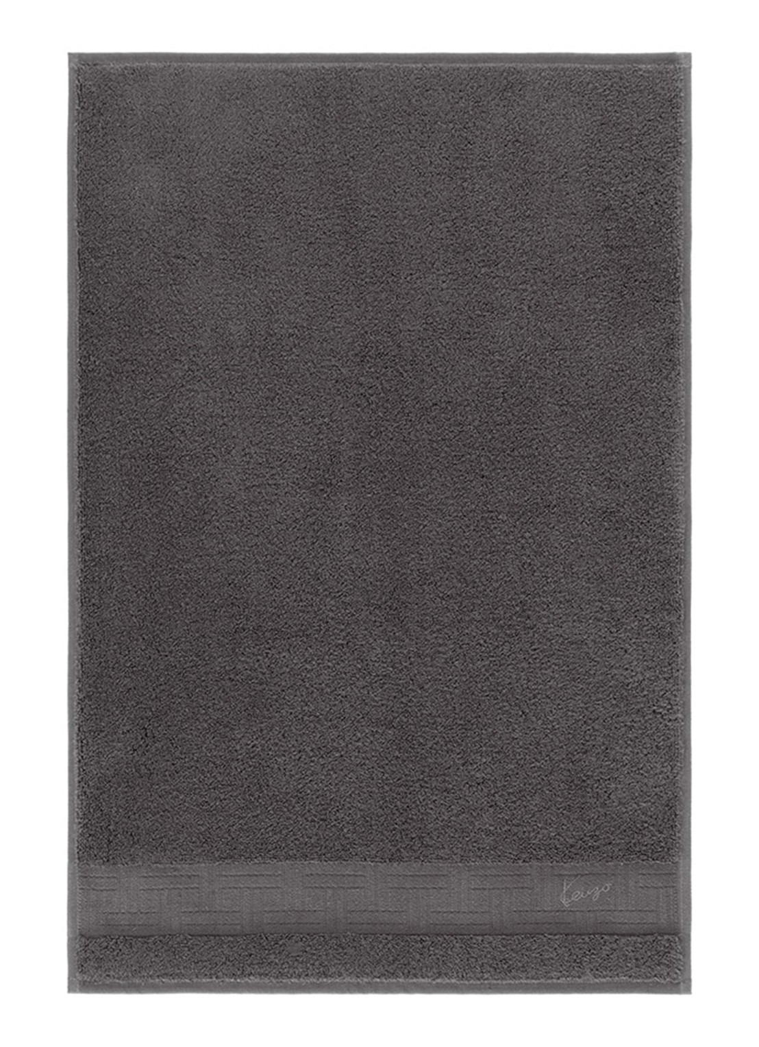 KENZO Weave gastendoek - 45 x 70 cm - voorkant grijs