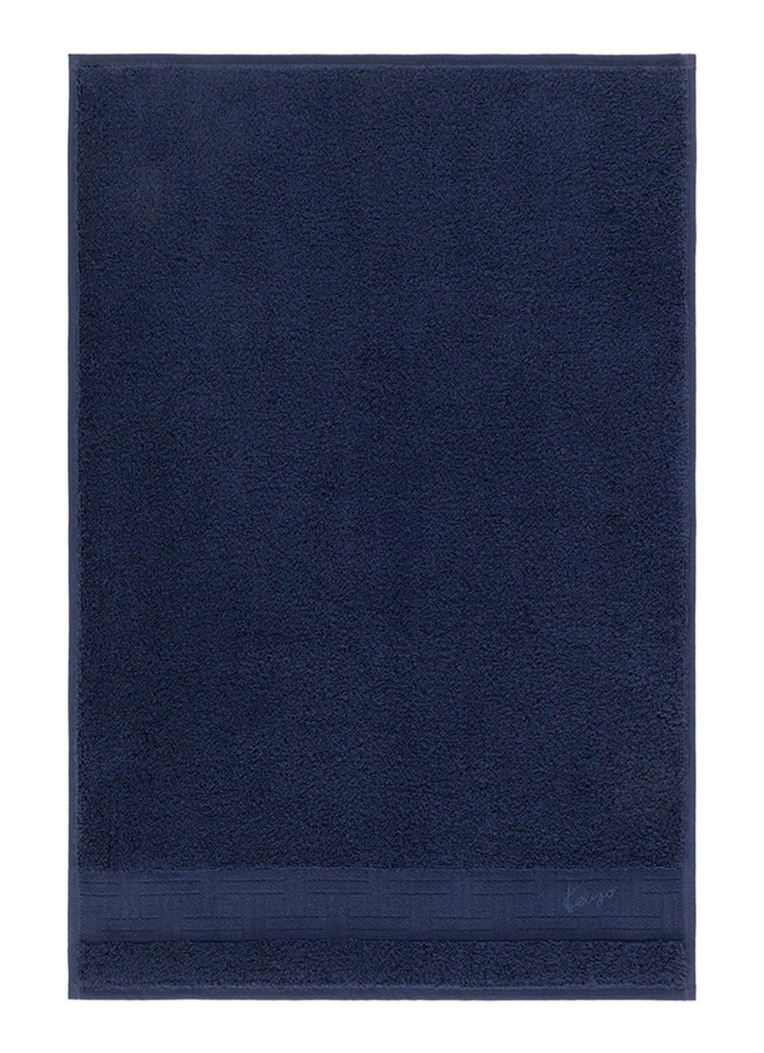 KENZO Weave gastendoek - 45 x 70 cm - voorkant donkerblauw