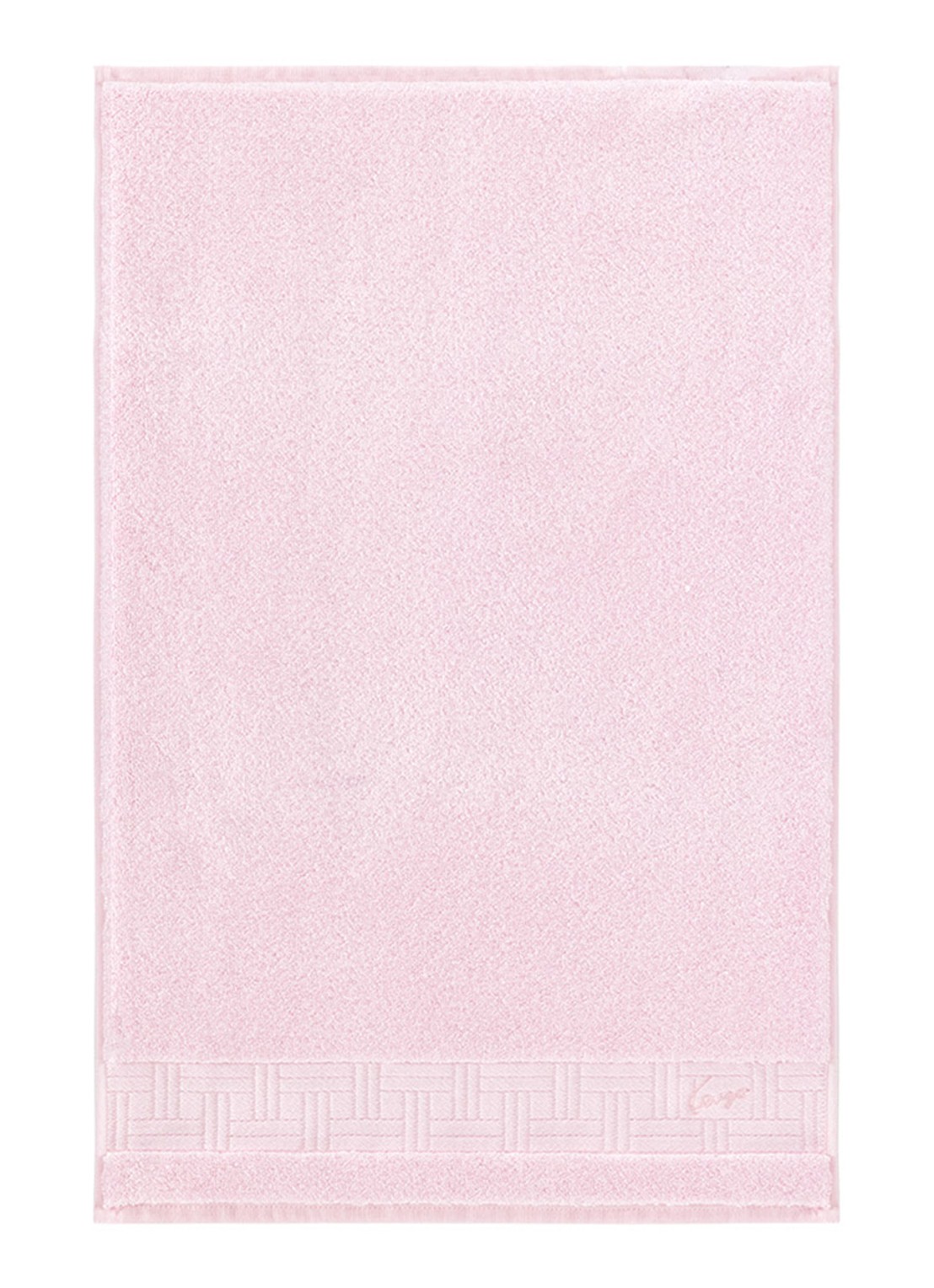 KENZO Weave gastendoek - 45 x 70 cm - voorkant 2 lichtroze