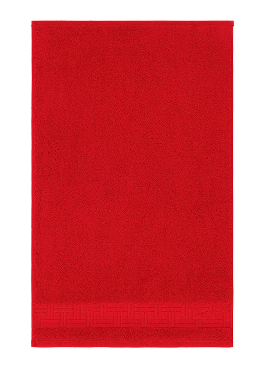 KENZO Weave gastendoek - 45 x 70 cm - voorkant 2 rood