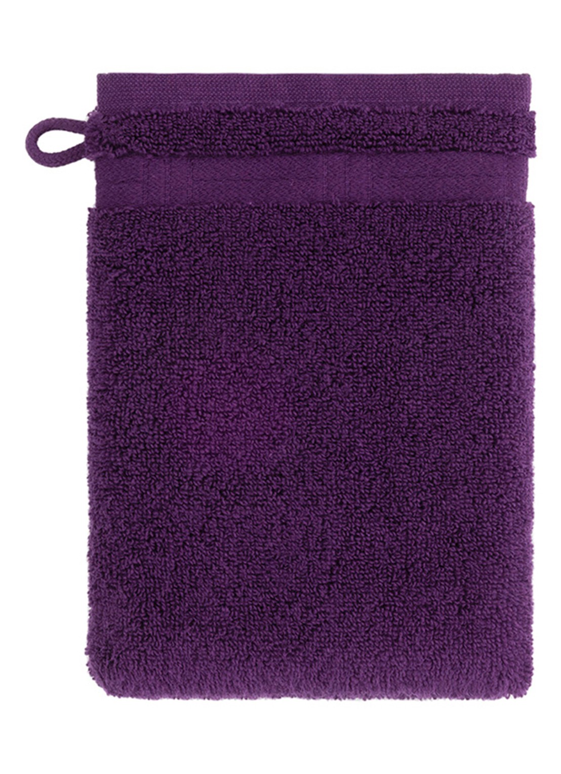 KENZO Weave washand - 16 x 22 cm - voorkant aubergine