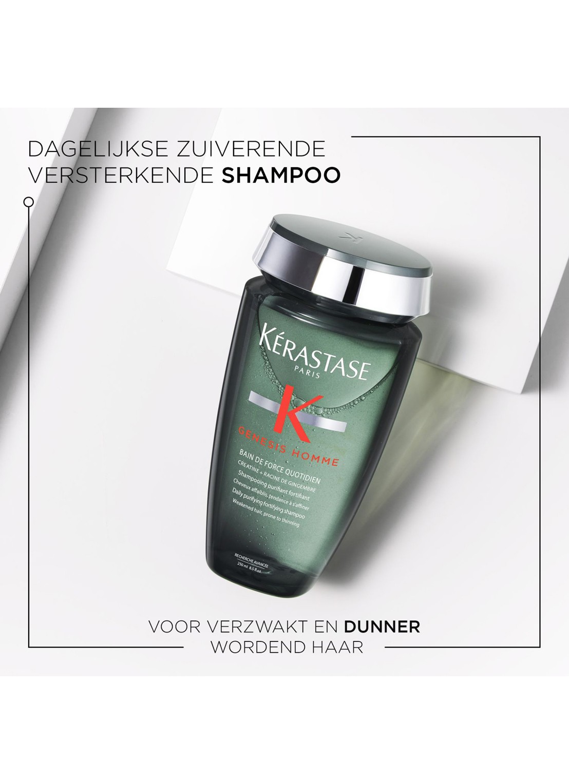 Kérastase Genesis Homme Bain de Force Quotidien - shampoo - voorkant 2 beige