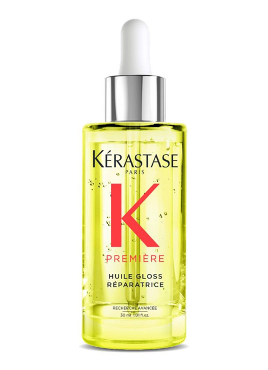 Kérastase Première Huile Gloss Réparatrice - haarolie - voorkant beige