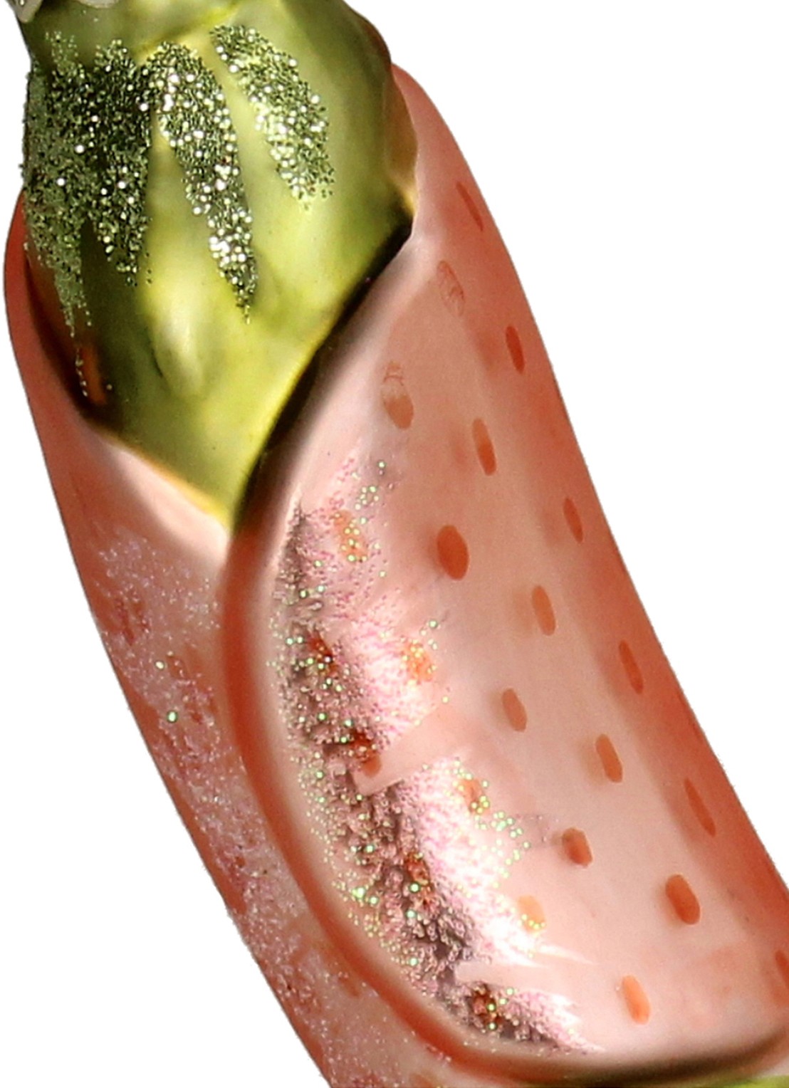 Kersten Augurk kersthanger 10 cm - detail groen
