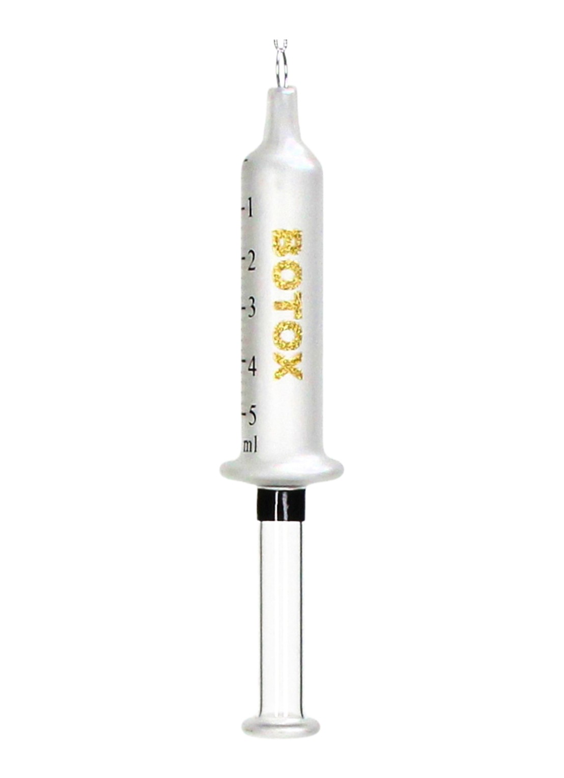 Kersten Botox Spuit kersthanger 16,4 cm - achterkant 2 transparant