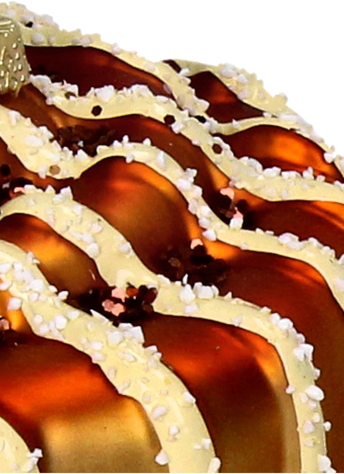 Kersten Cinnamon Roll kersthanger 8,3 cm - detail 3 bruin