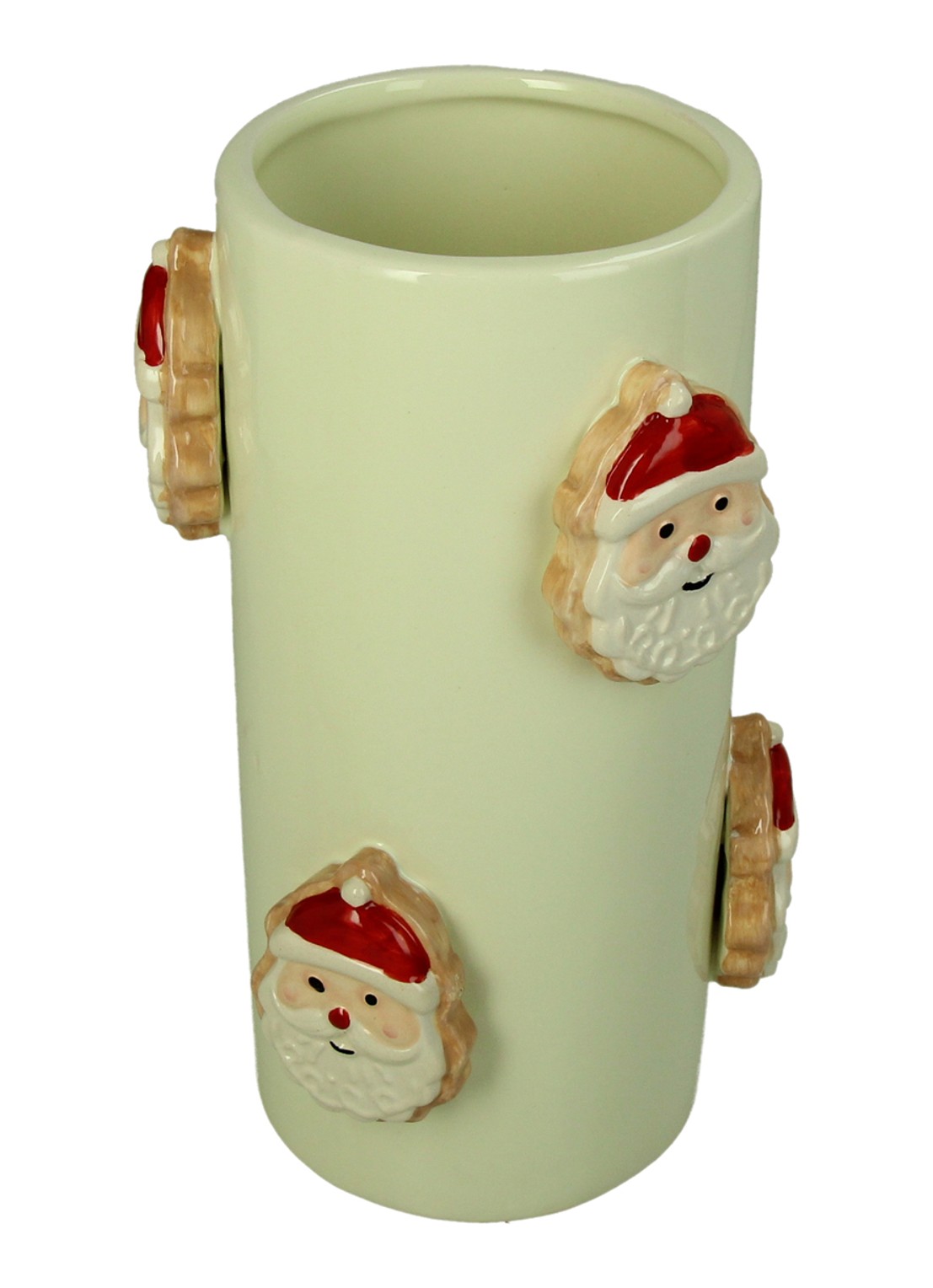 Kersten Cookie Santa vaas 22,3 cm - voorkant lindegroen
