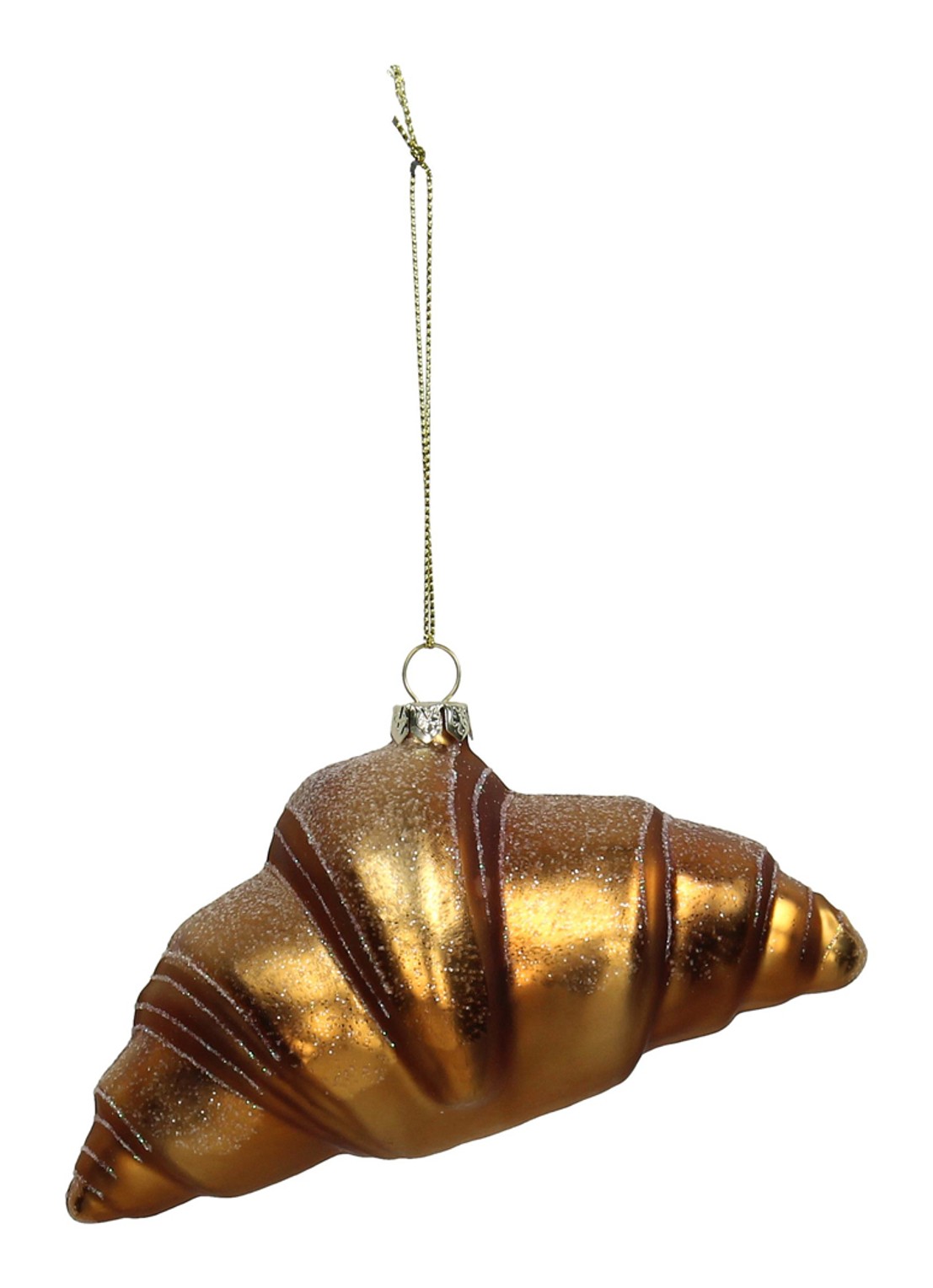Kersten Croissant kersthanger 15 cm - voorkant bruin