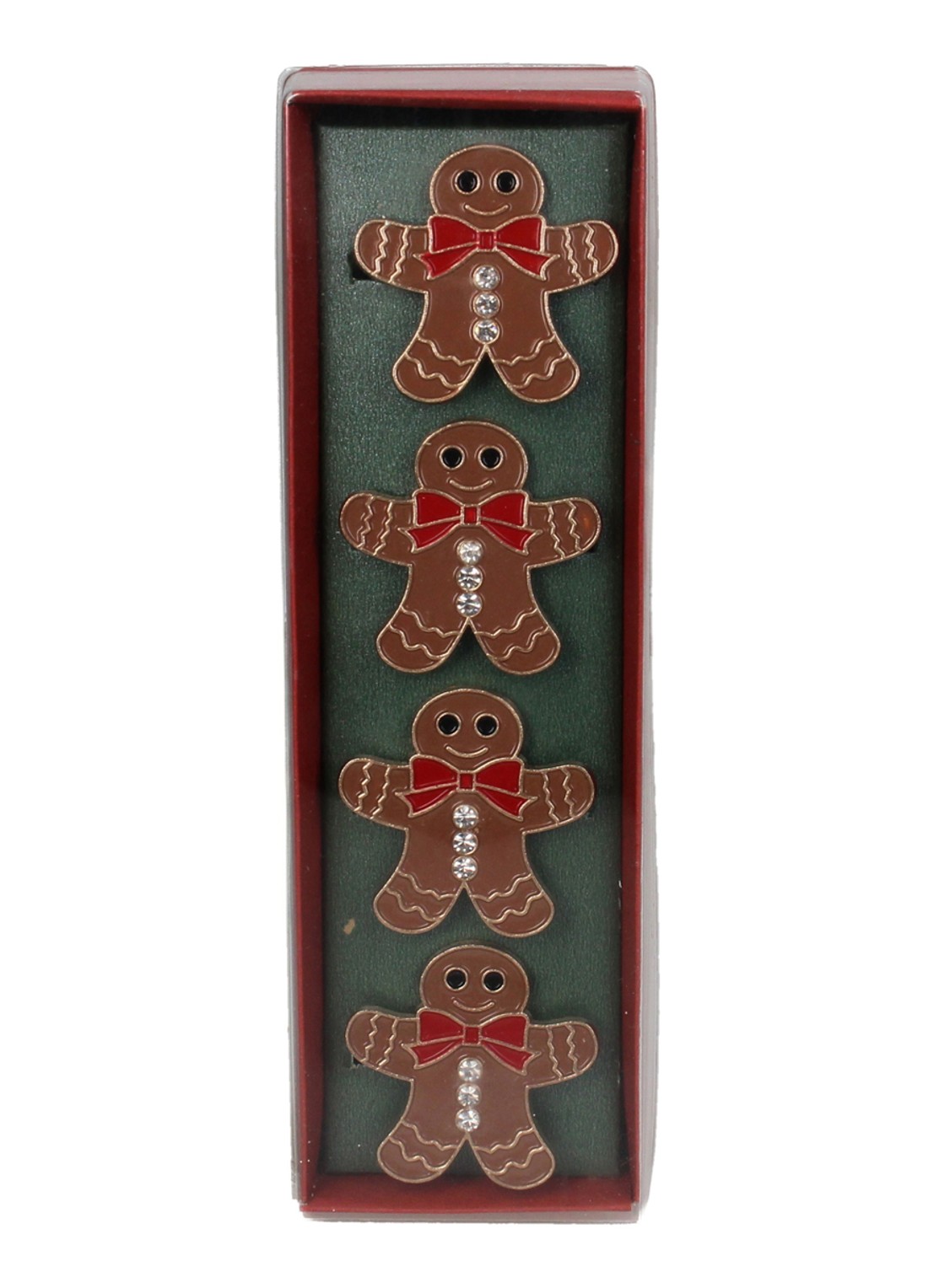 Kersten Gingerbread servetring set van 4 - voorkant 2 bruin