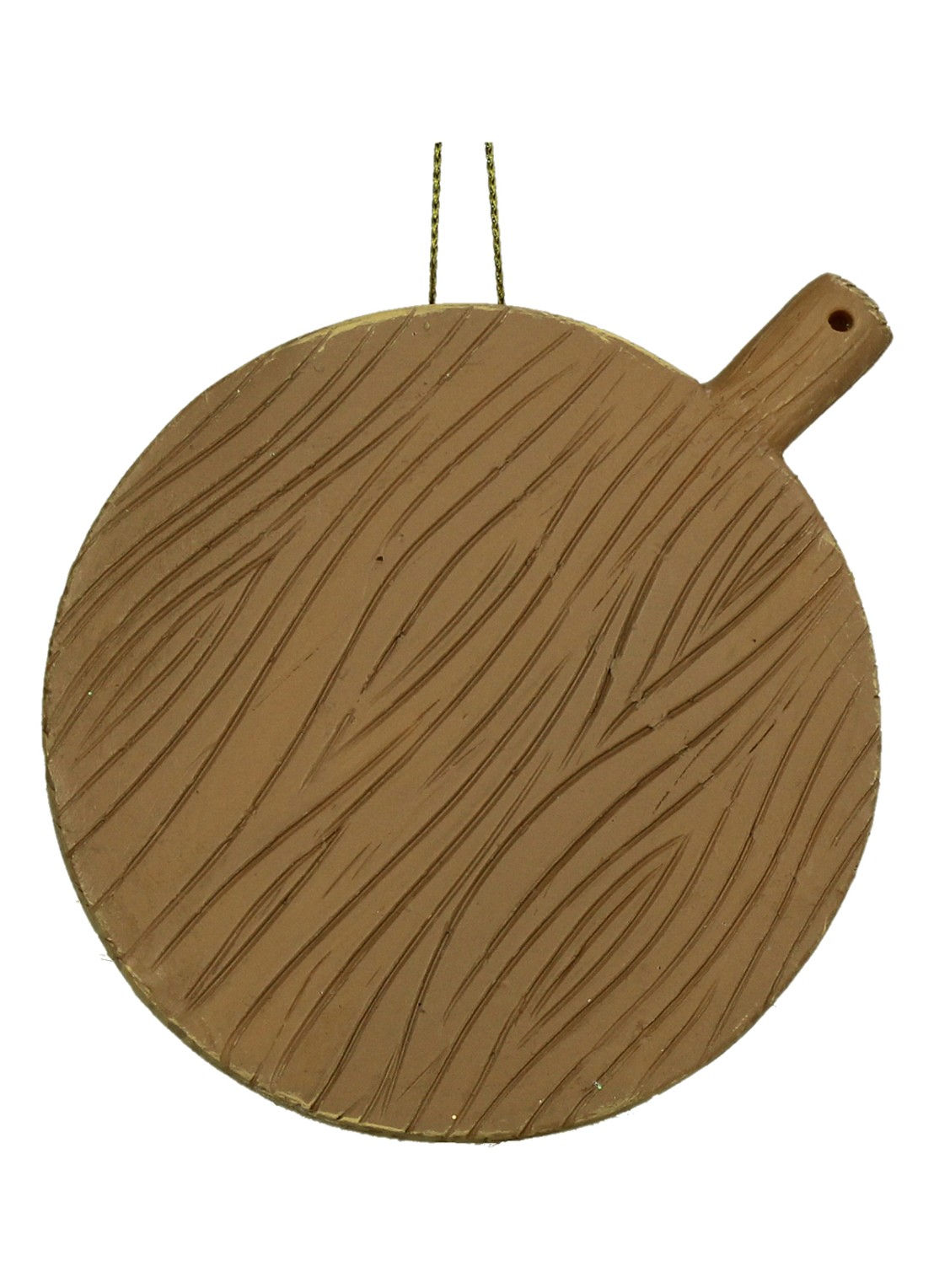 Kersten Italiaanse Pizza kersthanger 10,4 cm - achterkant bruin