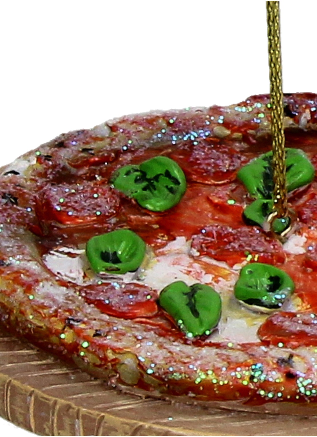 Kersten Italiaanse Pizza kersthanger 10,4 cm - detail 4 bruin