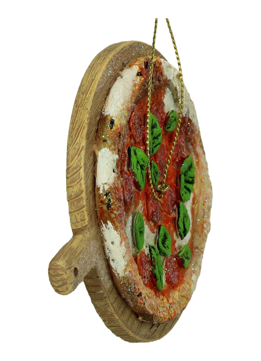 Kersten Italiaanse Pizza kersthanger 10,4 cm - detail 5 bruin
