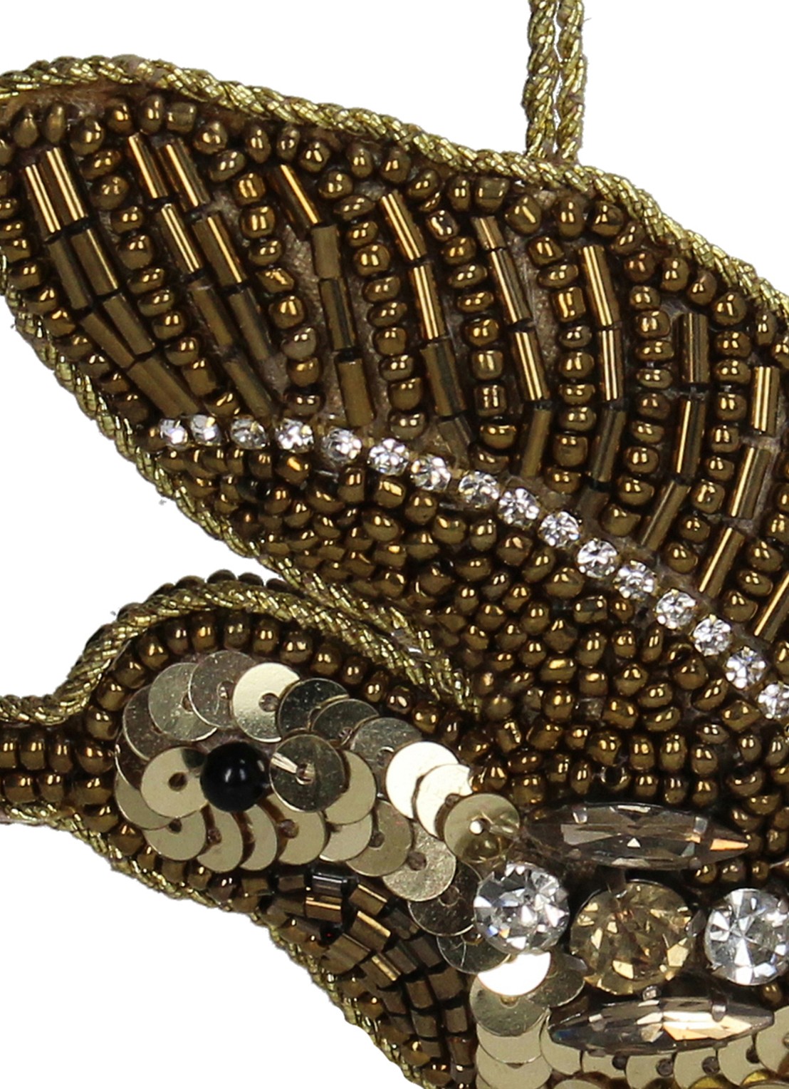 Kersten Kolibrie kersthanger 11 cm - detail 2 goud