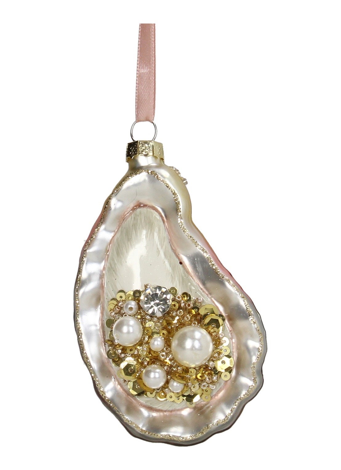 Kersten Oester kersthanger 10,8 cm - voorkant goud