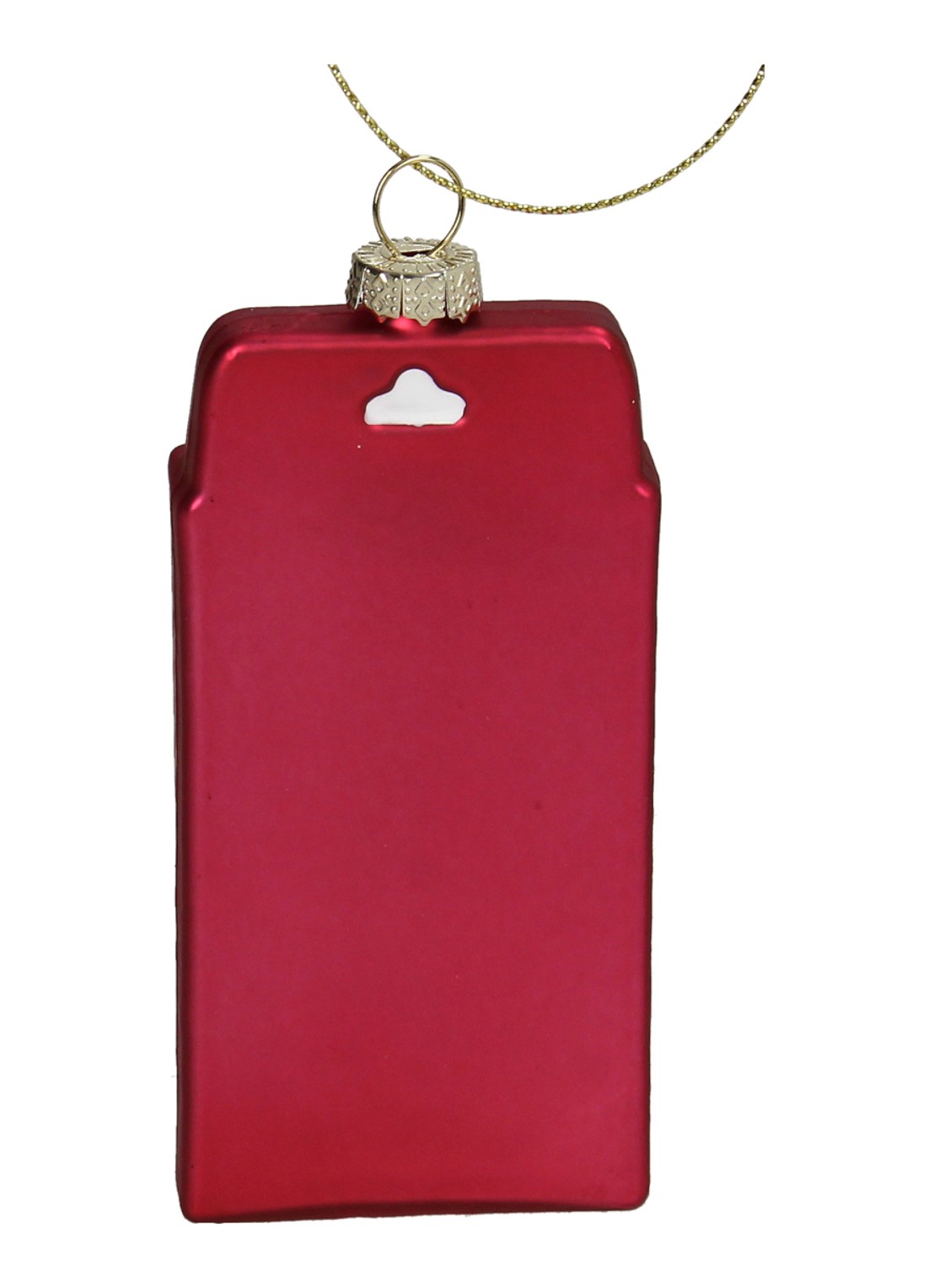 Kersten Plaknagels kersthanger 10,2 cm - achterkant 3 roze