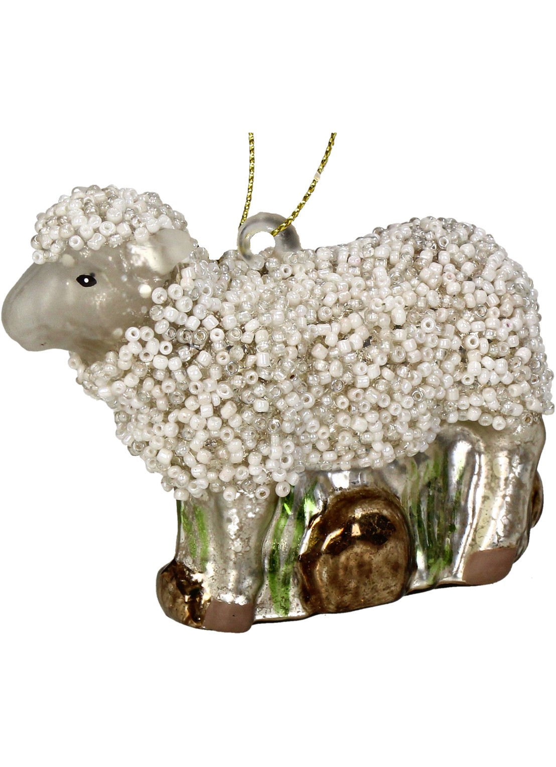 Kersten Schaap kersthanger 10,5 cm - voorkant 2 wit