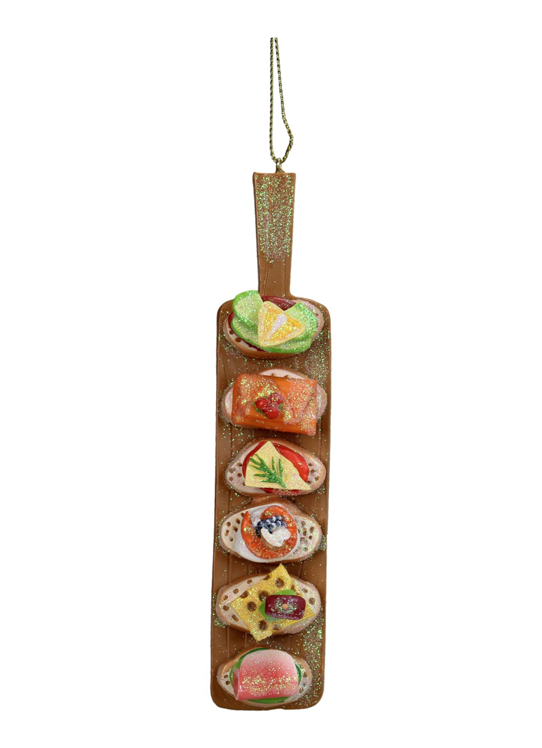 Kersten Tapas kersthanger 14 cm - voorkant bruin