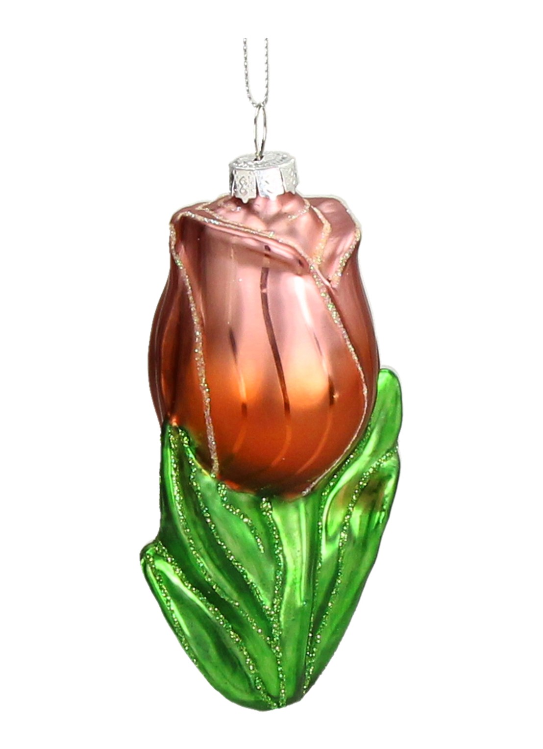 Kersten Tulp kersthanger 10 cm - voorkant paars