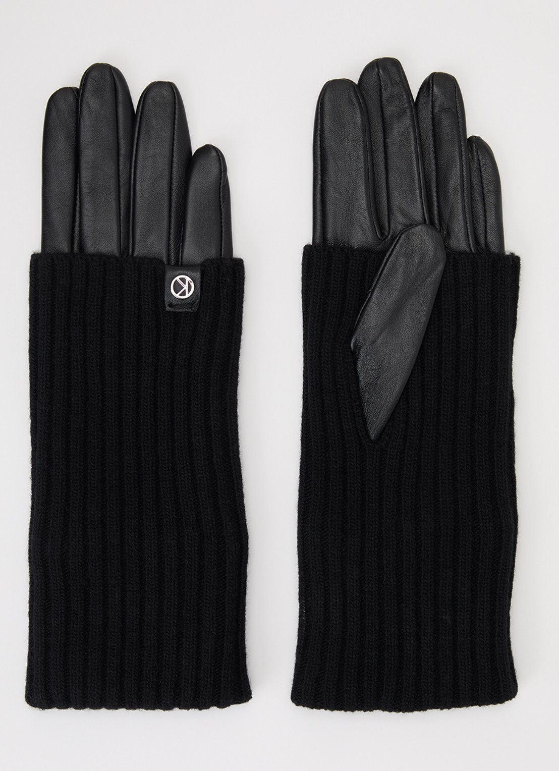 Kessler Laura handschoenen van leer - voorkant zwart