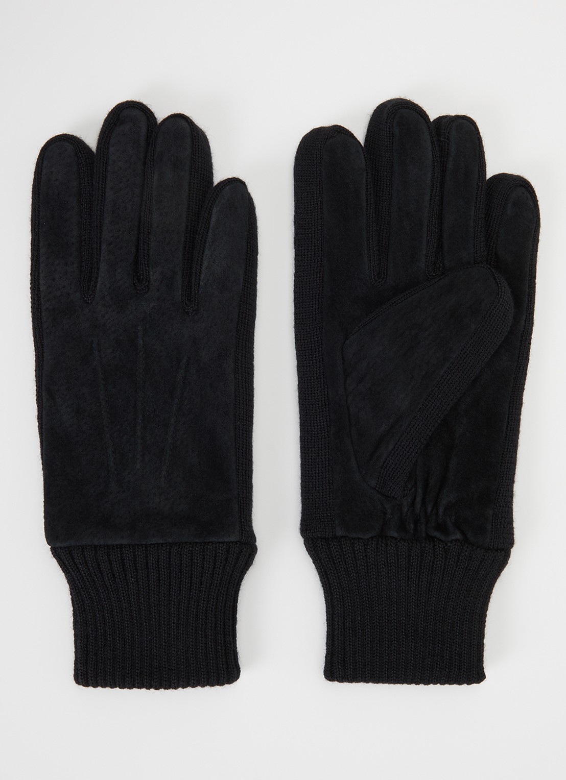 Kessler Liv handschoenen van leer - voorkant zwart