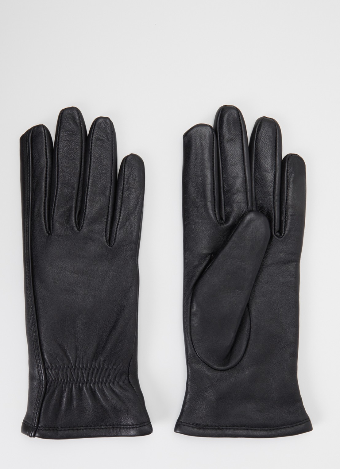 Kessler Sadie handschoenen van leer - voorkant zwart