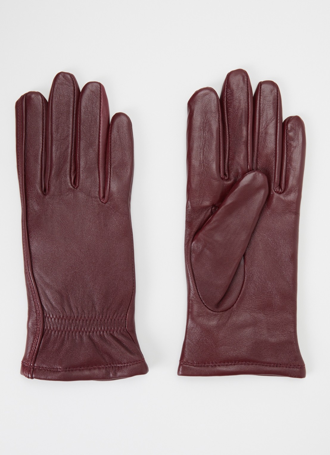 Kessler Sadie handschoenen van leer - voorkant bordeauxrood