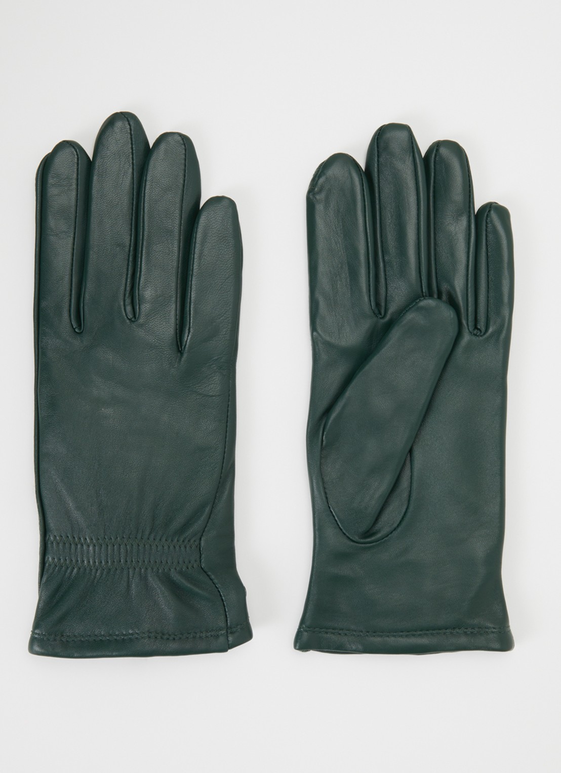 Kessler Sadie handschoenen van leer - voorkant donkergroen
