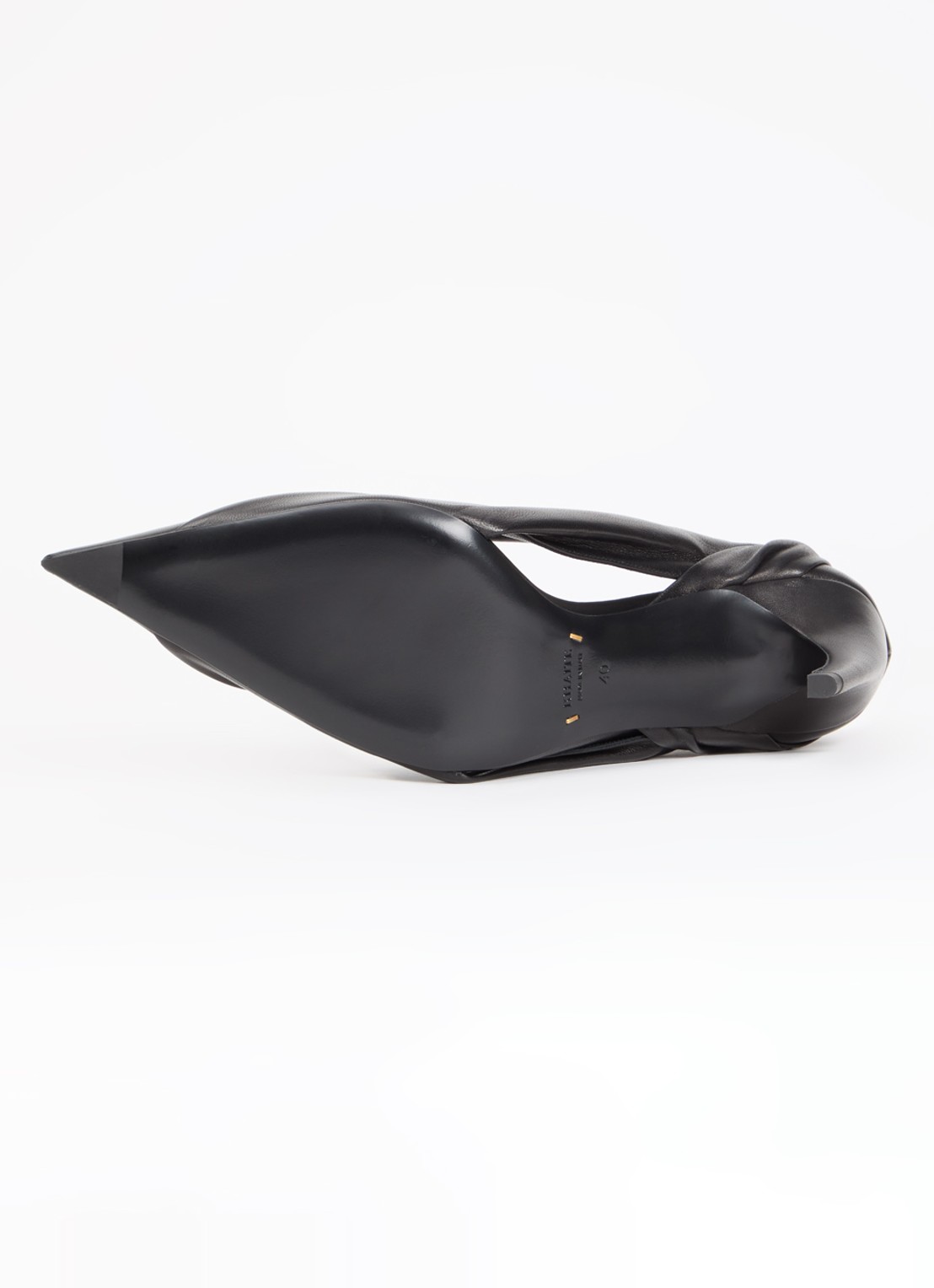 Khaite Eve pump van kalfsleer - detail 3 zwart