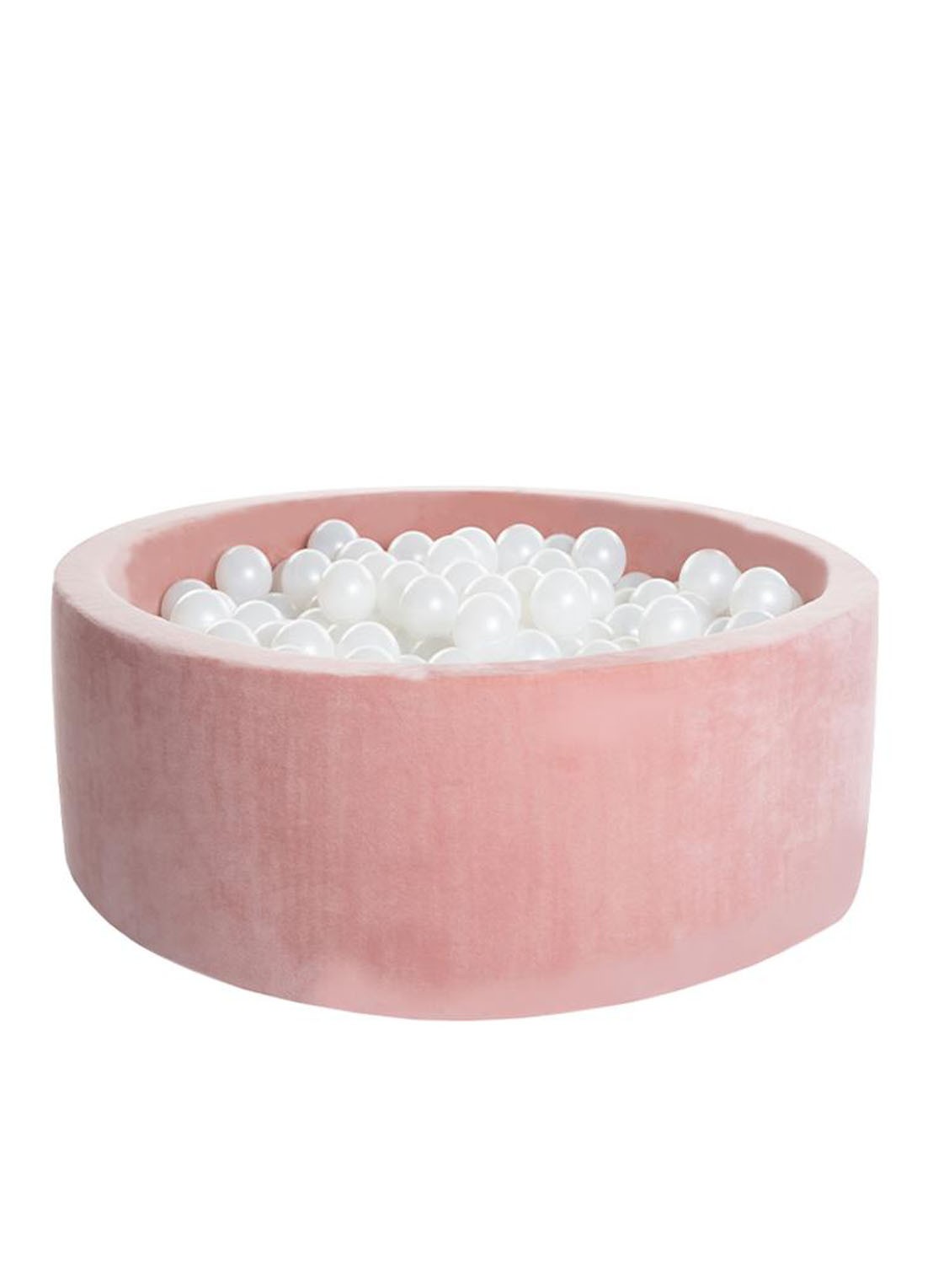 KidKii Boucle ballenbak 90 x 30 cm inclusief 150 ballen  - voorkant roze