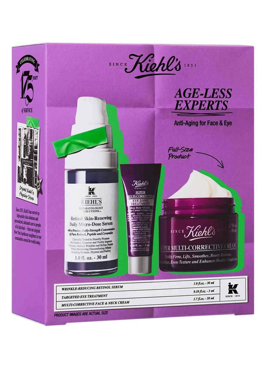 Kiehl's  Age-Less Experts Set - verzorgingsset - voorkant undefined