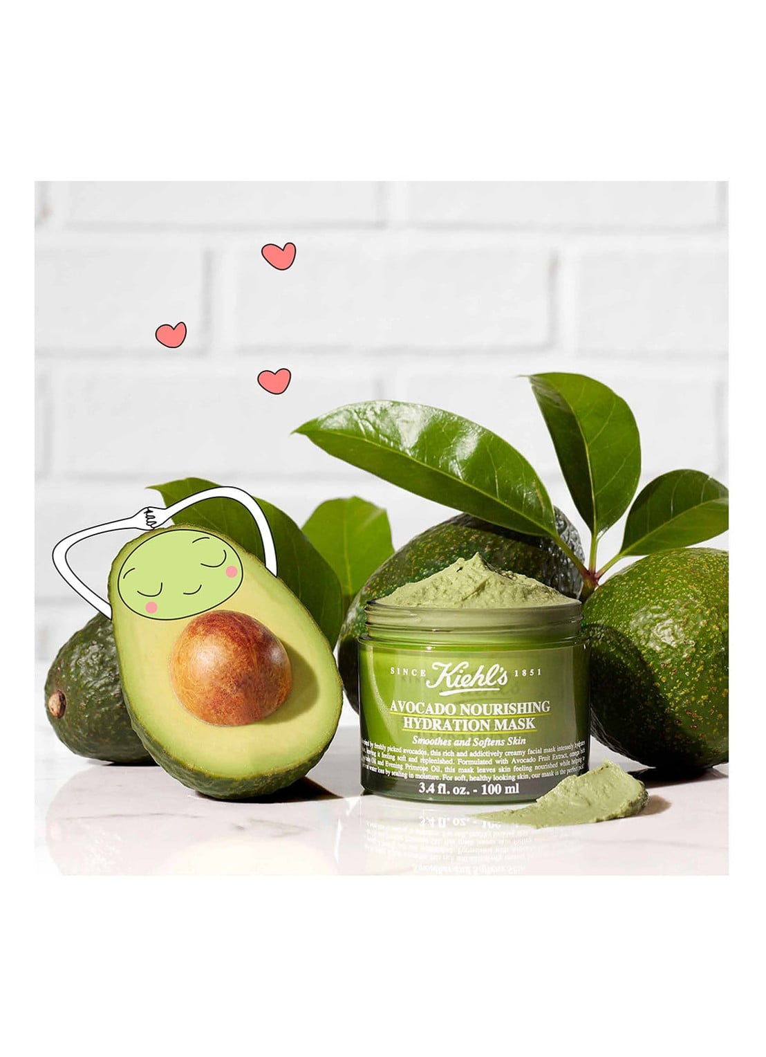 Kiehl's Avocado Nourishing Hydration Mask - Limited Edition gezichtsmasker - voorkant 4 undefined