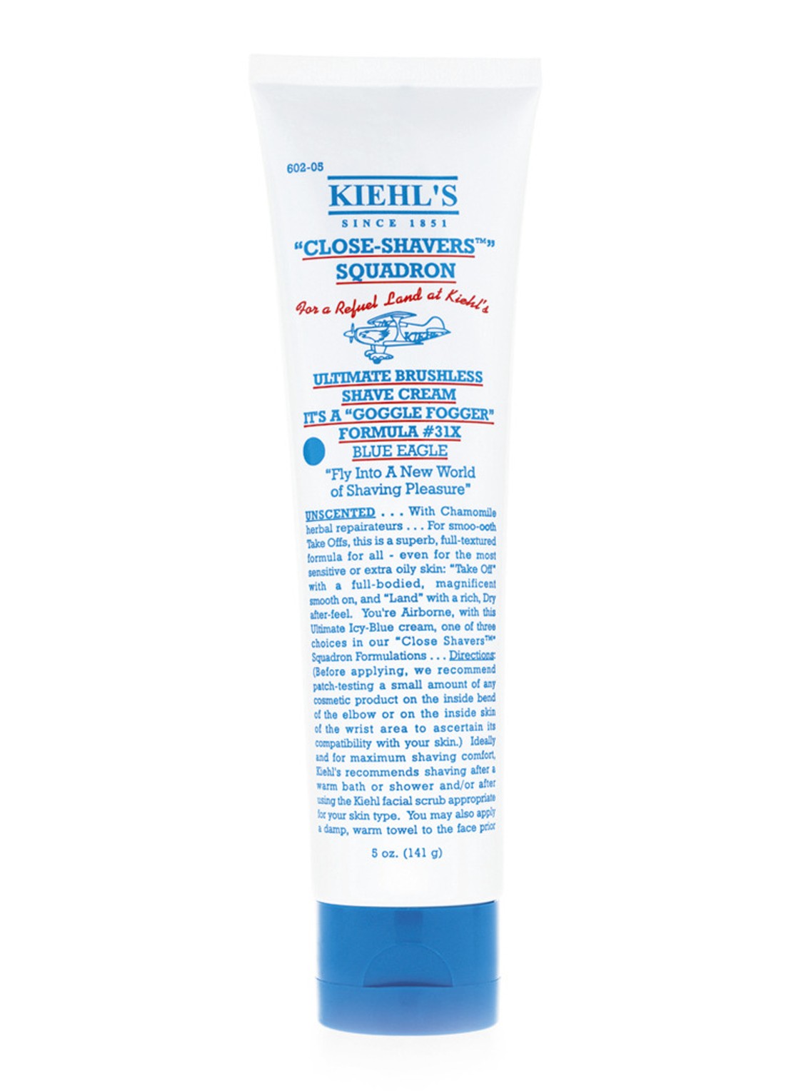 Kiehl's Close Shavers Squadron - Blue Eagle - scheercrème - voorkant undefined
