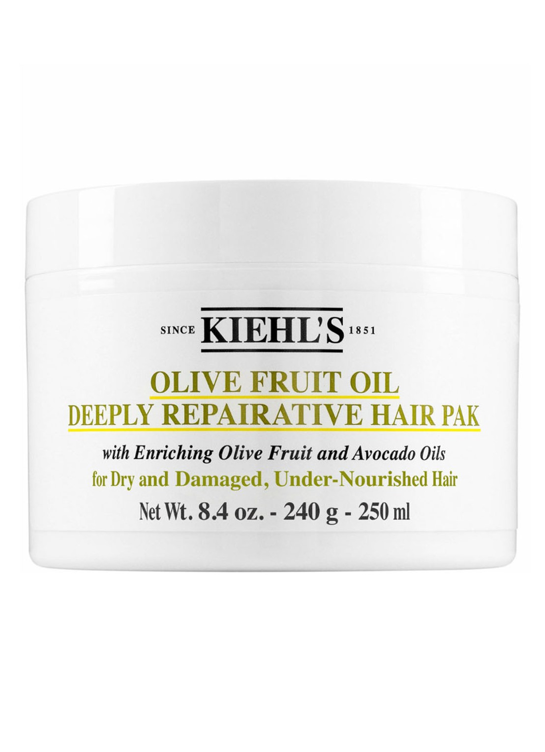 Kiehl's Olive Fruit Oil Deeply Repairative Hair Pak - conditioner - voorkant undefined