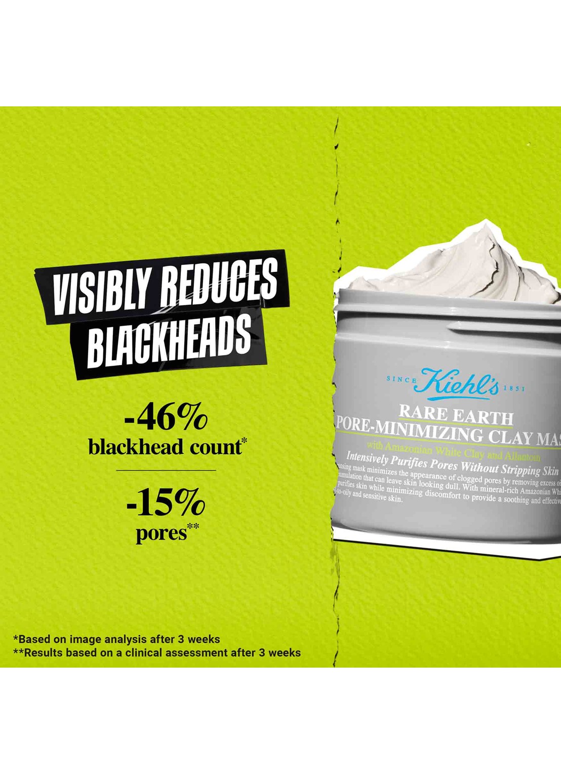 Kiehl's Rare Earth Zuiverend Kleimasker - detail 3 beige