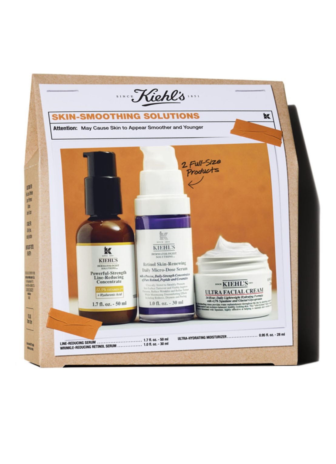 Kiehl's Skin Smoothing Solutions - verzorgingsset - voorkant 2 undefined