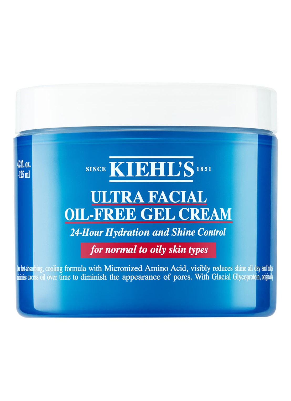 Kiehl's Ultra Facial Oil Free Gel Cream - olievrije dag- & nachtcrème - voorkant undefined