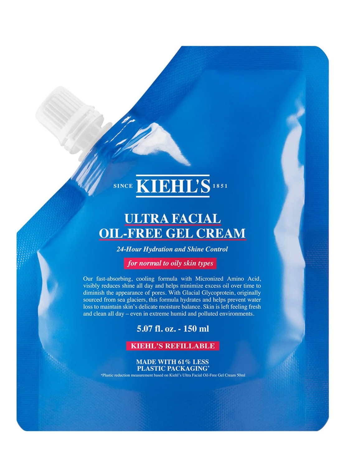 Kiehl's Ultra Facial Oil-Free Gel Cream Refill - olievrije dag- en nachtcrème navulling - voorkant 4 undefined
