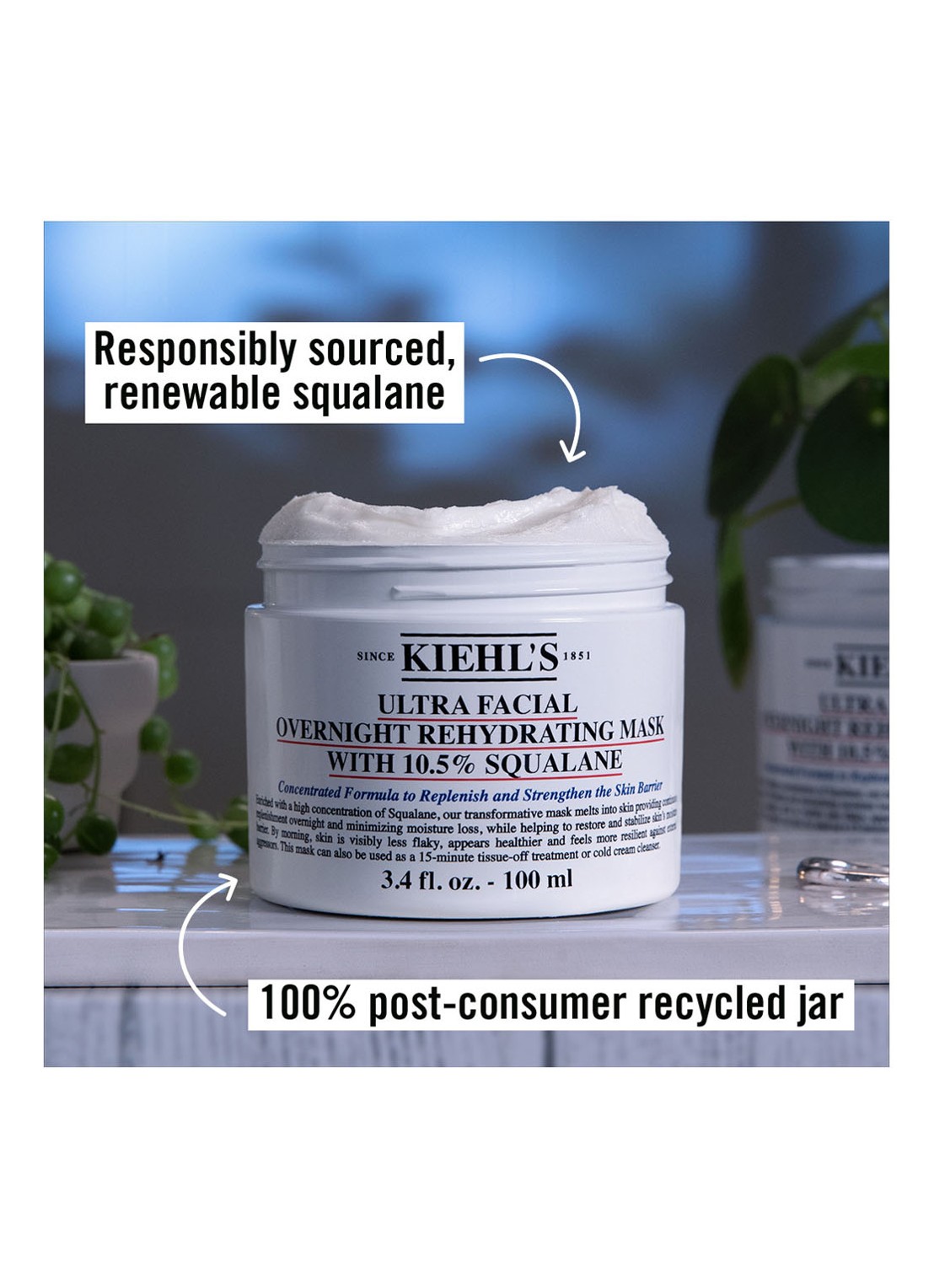 Kiehl's Ultra Facial Overnight Hydrating Mask With 10,5% Squalane - nachtmasker - detail 3 undefined