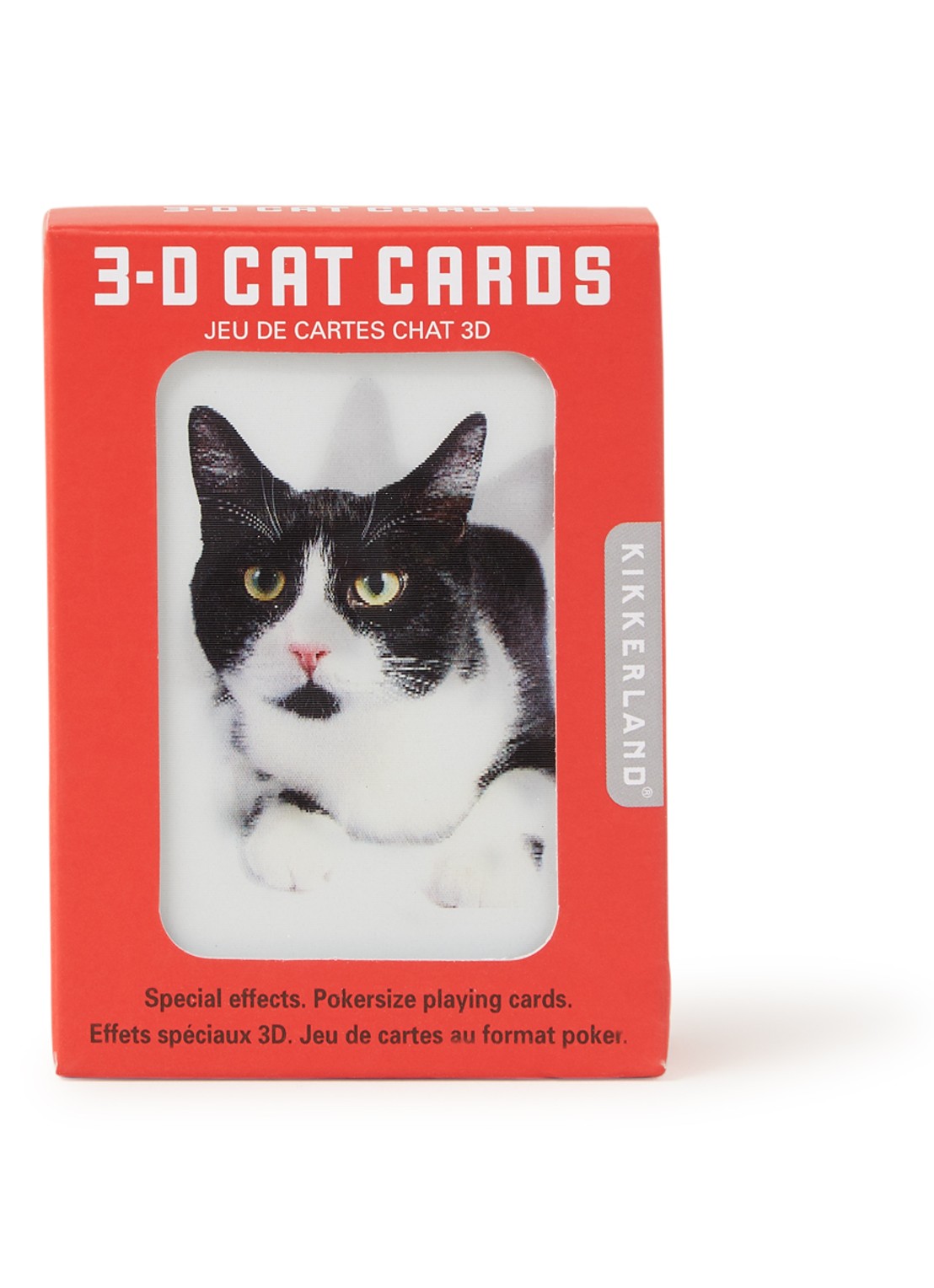 Kikkerland 3D katten kaartspel - voorkant undefined